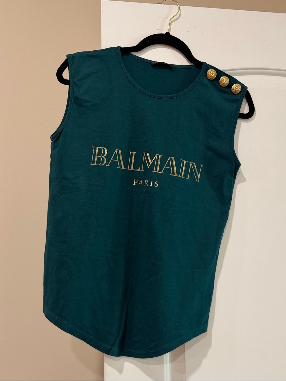 Teal Green Cotton Top - Size 34